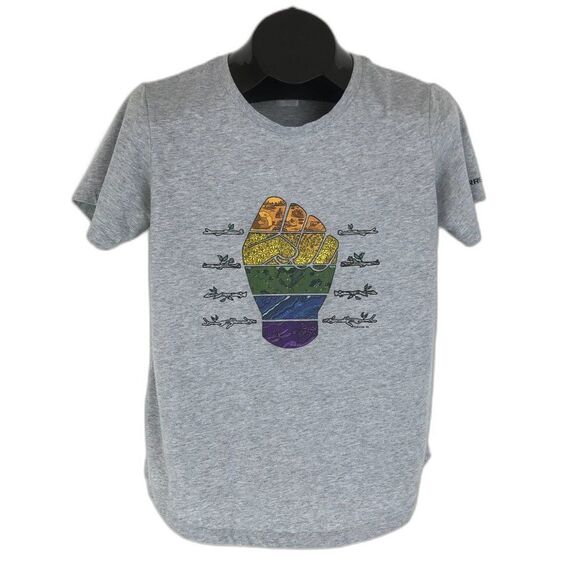 Merrell Outdoors For All Fist Graphic Tee Women's Medium Crew Neck Short Sleeve - Picture 1 of 10